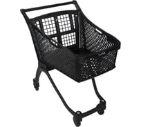 Тележка покупательская пластиковая reklime ТСЧ, 100 л, цвет серый, без детского сиденья, без разделителя, ручка серая БП-00004661