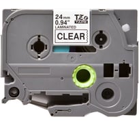 Картридж с лентой Solution print SP E-151 (Brother TZe-151) 24 мм, черный на прозрачном 131369