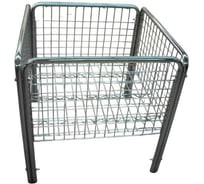 Корзина для распродаж T-ROLL 75х75х75см хром TRPC-005