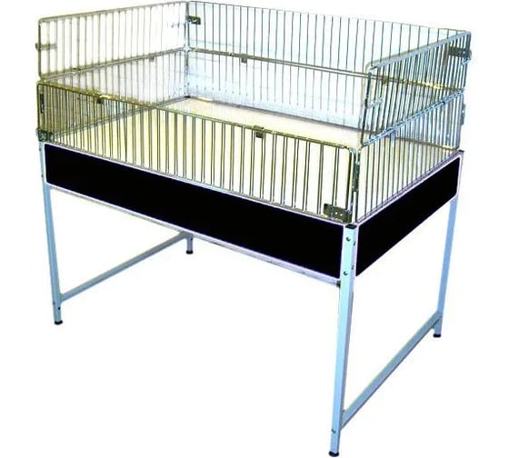 Стол для распродаж T-ROLL 120x80x110см, с отк. бортом, хром/черный TRPC-009