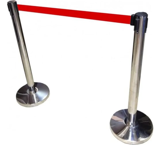 Столбик с вытяжной лентой красного цвета T-ROLL L-3 метра TRM-002