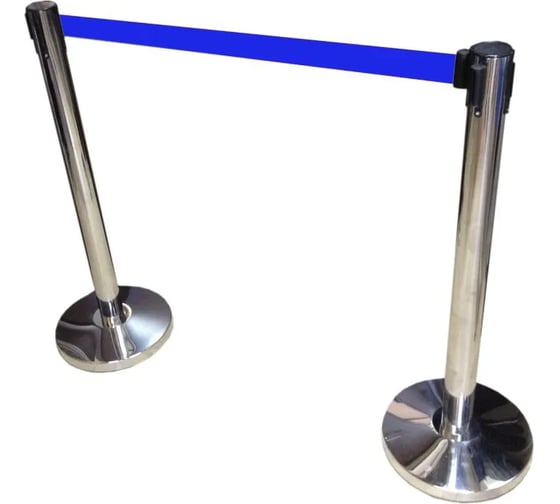 Столбик с вытяжной лентой синего цвета T-ROLL L-3 метра TRM-004