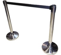 Столбик с вытяжной лентой черного цвета T-ROLL L-5 метров TRM-0015