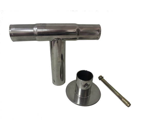 Отбойник T-ROLL D-38мм промежуточный нерж. TRB-02