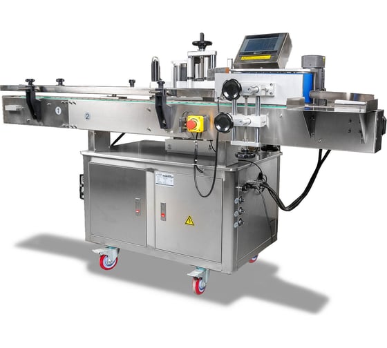 Напольный автоматический этикетировщик для круглой тары с датером Hualian HLMT-200D 00-00009101