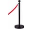 Стойка с канатом RUSBARRIER 1,5м SK-325032 BLACK/KBP-0015 red 1