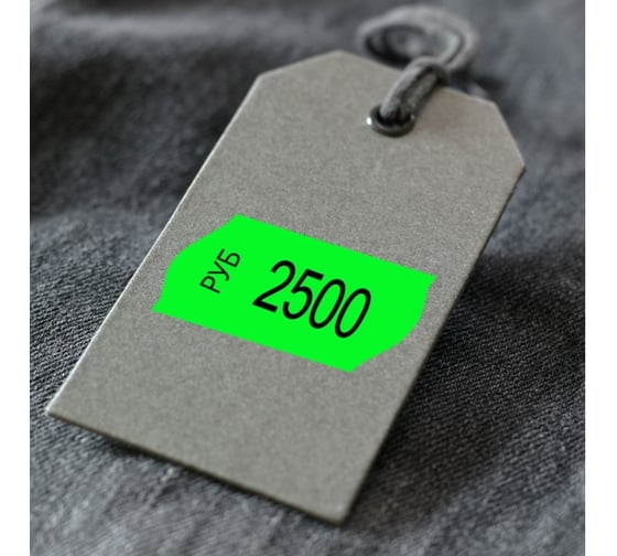 Этикет-лента BRAUBERG 22х12 мм, зеленая, комплект 5 рулонов по 800 шт. 123575