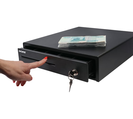 Денежный ящик DORS СТ40 с открыванием Push-On черный SYS-052823