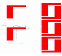 Этикетка для кабеля и провода SOFMIX красная, 70х105 мм, 250 шт./рулон, вт. 40 мм 4710525