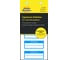 Инвентарные этикетки Avery Zweckform 50x20 мм пломбы с синей рамкой 50 шт 10 л 6924 1