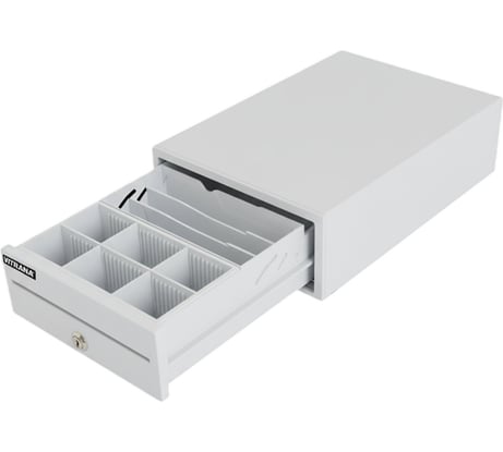 Ящик денежный механический ОФИСМАГ SB-208-W, 205х300х90мм, белый 291402