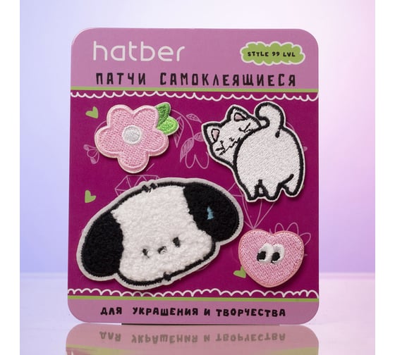 Наклейки декоративные самоклеящиеся (патчи) Hatber Милые хвостики 093513