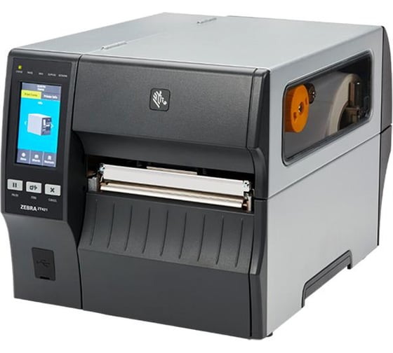 Принтер этикеток Amperin ZT42162-T0E0000ZCN Zebra ZT421 Industrial Label Printer 203dpi, переходник в комплекте 107352