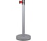 Cтойка RUSBARRIER с лентой 5 метров BSLN-327635 GREY red 1