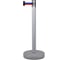 Cтойка с лентой 5 метров RUSBARRIER BSLN-327635 GREY tricolor 1
