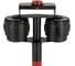Стойка ограждения с двумя лентами Rusbarrier AEROBARRIER-2 BLACK red/white 20м 6