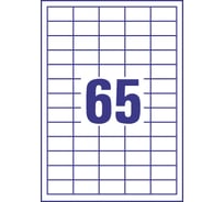 Самоклеящиеся этикетки Avery Zweckform Европа-100 уни-ые 38x21.2 мм белые 18 л ELA001-18