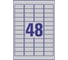 Самоклеящиеся этикетки Avery Zweckform серебристые полиэстер 45.7x21.2 мм 960 шт. L6009-20 1