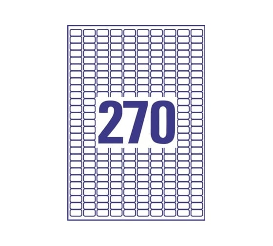 Удаляемые сам-ся этикетки Avery Zweckform 17.8x10 мм белые 6750 шт. L4730REV-25