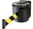 Поворотный настенный блок с лентой RUSBARRIER 20 м POVBARRIER BLACK black/yellow 1