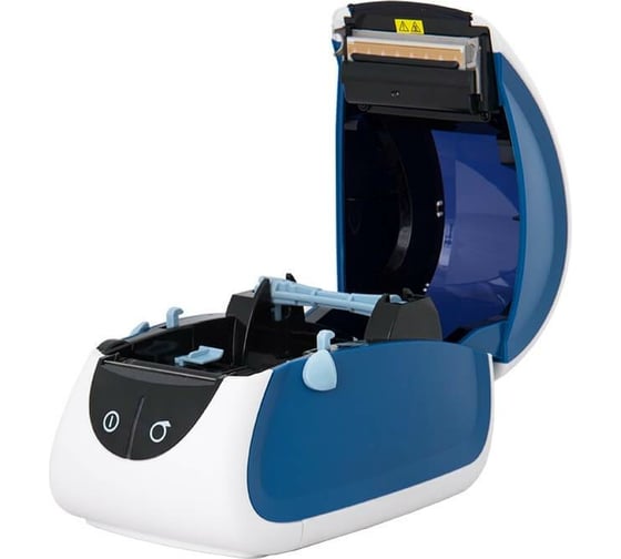Принтер этикеток Mercury MERTECH LP58 EVA RS232, USB, white & blue 4584