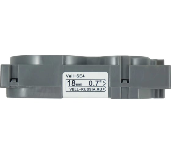 Лента Vell VL-SE4 (Brother TZE-SE4, 18 мм, черный на белом) для PT D450/D600/E300/2700/ P700/P750/E550/9700/P900/2430 319957