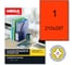 Самоклеящиеся этикетки ProMega label 210x297 мм, неоновый красный, 25 л/уп. 1421927 2