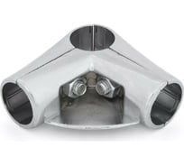 Угловой соединитель 3-х труб с площадкой для полки Palladium JF-15 CP СТ-00001050