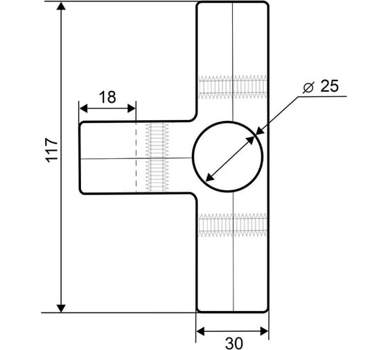 Соединитель 4-х труб Palladium JF-26 CP СТ-00001061