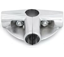 Угловой соединитель 4-х труб с 2-мя площадками для полок Palladium JF-27 CP СТ-00001062