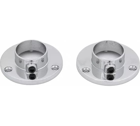 Держатель мебельной штанги Palladium удлиненный, d 25 мм, JF-49 CP 2 шт. СТ-00001084