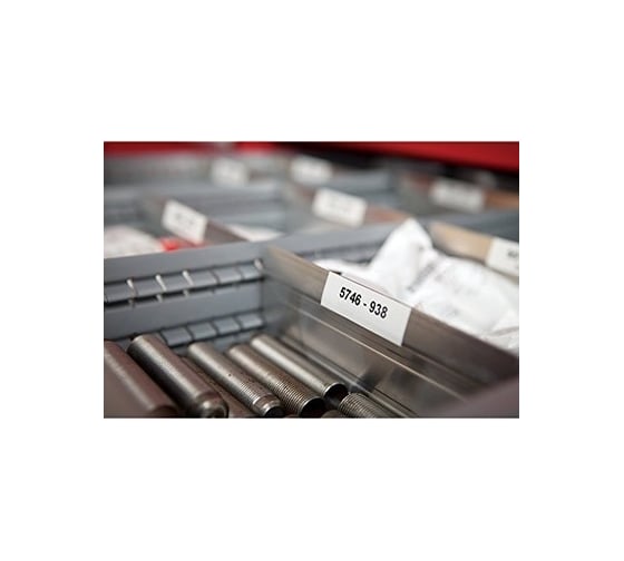 Картридж с лентой Dymo S0720530 12 мм, 7 м, пластик, черный на белой ленте DYMO45013