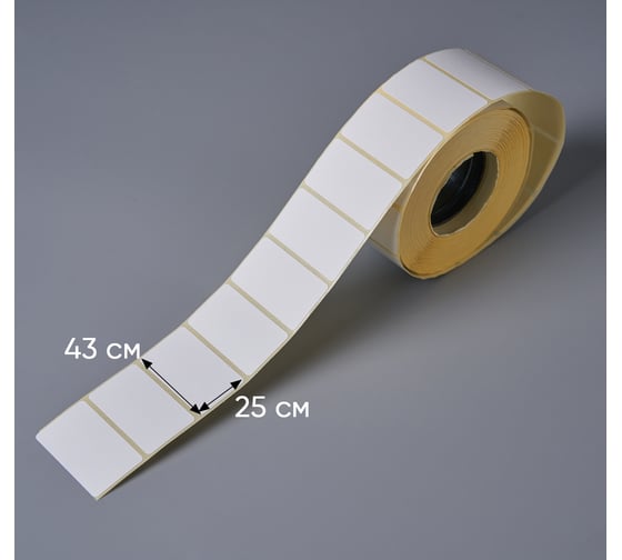 Самоклеящиеся термоэтикетки PACK INNOVATION ТОП 43x25 мм, втул. 40 мм, 1000 накл., 36 шт. IP0TETOP43251000-36