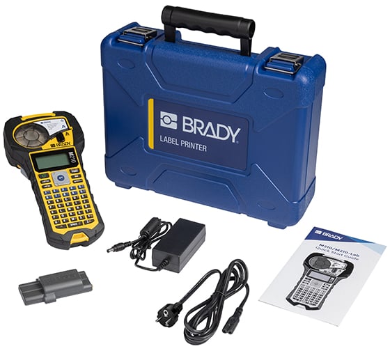 Портативный принтер-маркиратор в кейсе BRADY M210-KIT RUSS зарядное устройство, аккумуляторная батарея, M21-750-499, шнур питания brd311310