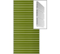 Торговая панель AGIS ПВХ, 240х1200х16 мм, зеленый, 10 шт. 10.08.16.24.120