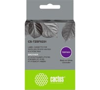 Ленточный картридж CACTUS CS-TZEFX231 TZe-FX231 черный, для Brother 1010/1280/1280VP/2700VP 1449595