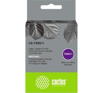 Ленточный картридж CACTUS CS-TZE611 TZe-611 черный, для Brother 1010/1280/1280VP/2700VP 1449584