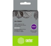 Ленточный картридж CACTUS CS-TZE651 TZe-651 черный, для Brother 1010/1280/1280VP/2700VP 1449591