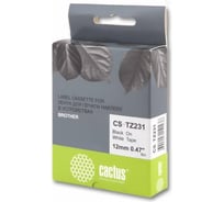 Ленточный картридж Cactus tze-231 черный, для brother 1010/1280/1280vp/2700vp CS-TZ231 24931731