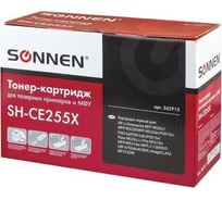 Лазерный картридж SONNEN SH-CE255X для HP LaserJet P3015d/P3015dn/P3015x, 362915