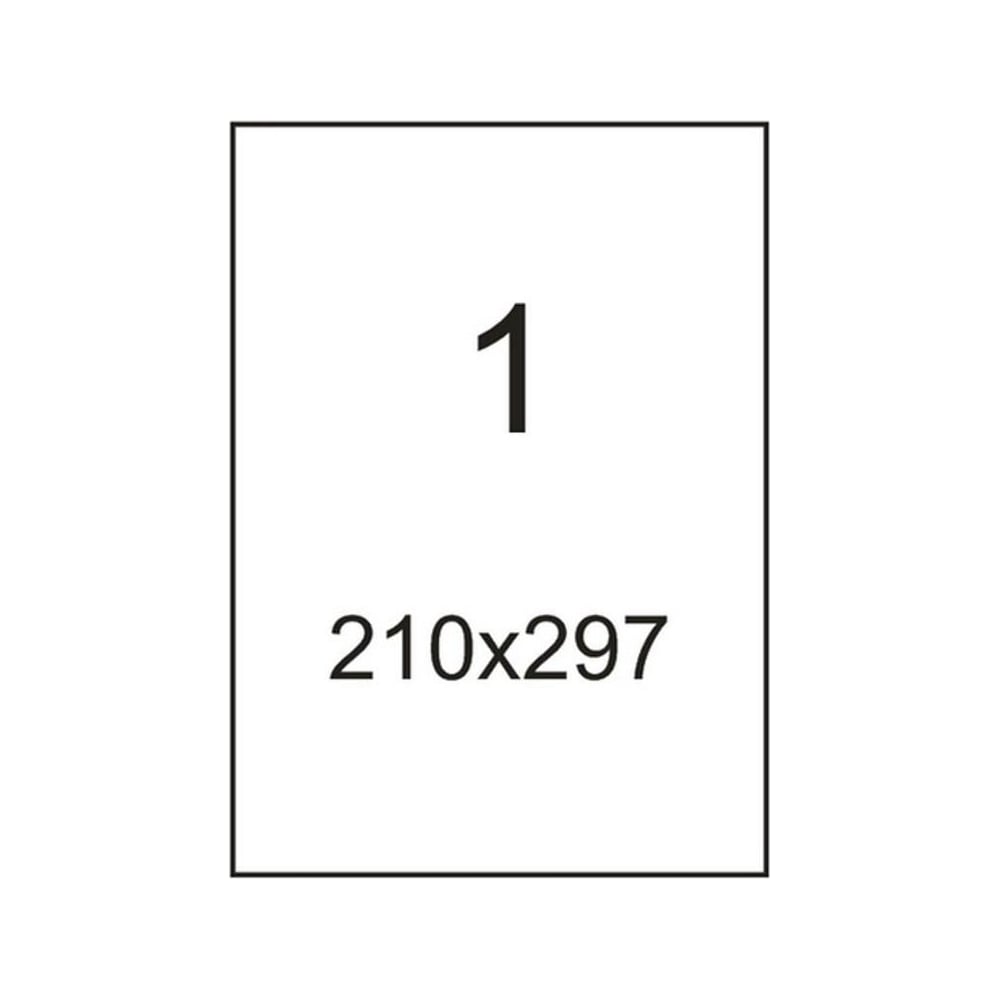 Самоклеящиеся этикетки ProMega label а4 210x297 мм, 1 шт. на листе ...