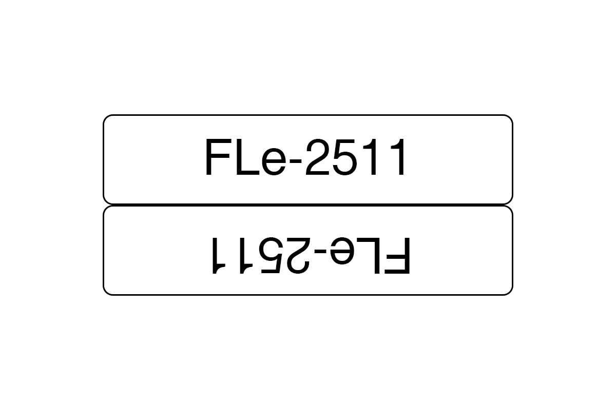 Лента для флажковой маркировки Brother Fle-2511 21 мм, чёрный шрифт на белом  фоне FLE2511 - выгодная цена, отзывы, характеристики, фото - купить в  Москве и РФ