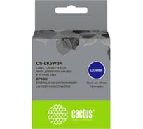 Ленточный картридж CACTUS CS-LK5WBN черный для Epson LW300/LW400/LW700/LW600P/LW1000P 1912286