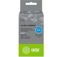 Ленточный картридж CACTUS CS-M21-750595WT черный для Brady BMP21-PLUS/BMP21-LAB 1791195