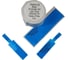 Этикетка для Puty Vell PT-50DC/PT-82DC 25 мм х 38 мм х 40 мм, синие, F-образные, 100 шт 535106 1