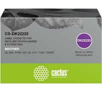 Ленточный картридж CACTUS CS-DK22225 черный для Brother QL-800, 810W, 820, QL-570, 710W, 72 1720903