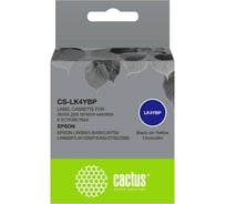 Ленточный картридж CACTUS CS-LK4YBP черный для Epson LW300/LW400/LW700/LW600P/LW1000P/K400/Z700/Z900 1912254