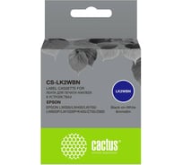 Ленточный картридж CACTUS CS-LK2WBN черный для Epson LW300/LW400/LW700/LW600P/LW1000P/K400/Z700/Z900 1912261