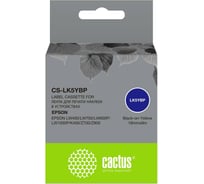 Ленточный картридж CACTUS CS-LK5YBP черный для Epson LW400/LW700/LW600P/LW1000P/K400/Z700/Z900 1912292