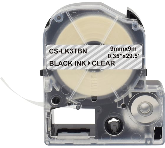 Ленточный картридж CACTUS CS-LK3TBN черный для Epson LW300/LW400/LW700/LW600P/LW1000P/K400/Z700/Z900 1912276 1